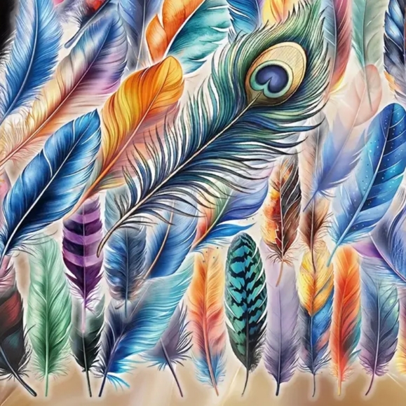 Colorful Feather Sticker‎ Set - Picture 7 of 7